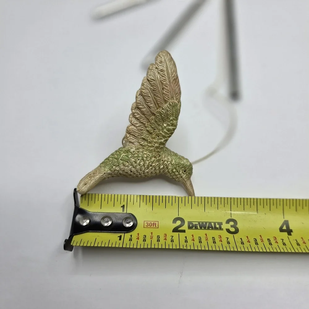 Hummingbird Wind Chime Resin Hanging Garden Decor Metal Chimes Patio Porch